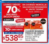 Oferta de Chorizo Bombom Fresco  por $538,85 en Carrefour Maxi
