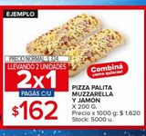Oferta de Pizza por $162 en Carrefour Maxi