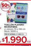 Oferta de Toallon Playero Microfibra  por $1990 en Carrefour Maxi