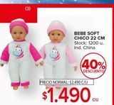 Oferta de Bebé Soft Chico 22 Cm  por $1490 en Carrefour Maxi
