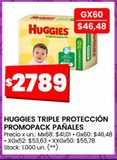 Oferta de Pañales Huggies por $2789 en HiperChangomas