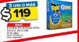 Oferta de Espirales ahuyenta mosquitos Raid doble acción x 12uni por $119 en Carrefour Maxi