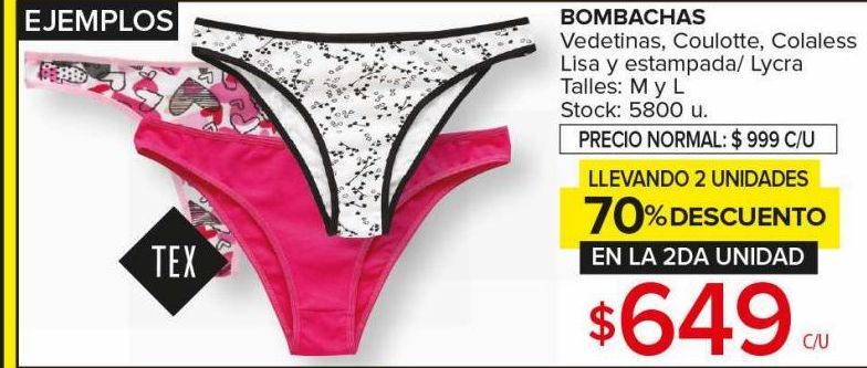 Comprar Ropa interior femenina en Microcentro | Ofertas y Promociones