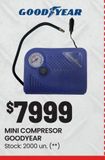 Oferta de Mini compresor Goodyear por $7999 en HiperChangomas
