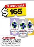 Oferta de Limpiador Liquido Lysoform  por $165 en Carrefour Maxi