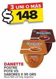 Oferta de Postre Danette vs sabores 95g por $148 en Carrefour Maxi