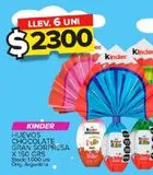 Oferta de Huevo de chocolate Kinder por $2300 en Carrefour Maxi