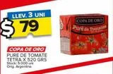 Oferta de Puré de tomate Copa de Oro 520g por $79 en Carrefour Maxi