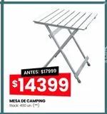 Oferta de Mesa de camping por $14399 en HiperChangomas