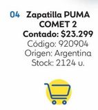 Oferta de Zapatillas Puma Comet 2 por $23299 en Coppel