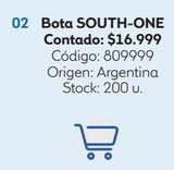 Oferta de Bota South One por $16999 en Coppel