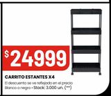 Oferta de CARRITO ESTANTES X4 por $24999 en HiperChangomas