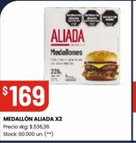 Oferta de MEDALLÓN ALIADA X2 por $169 en Changomas
