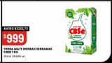 Oferta de YERBA MATE HIERBAS SERRANAS CBSE 1 KG por $999 en Changomas