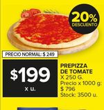Oferta de Prepizza de tomate x 250g por $199 en Carrefour Maxi