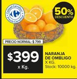 Oferta de Naranja de ombligo x kg por $399 en Carrefour Maxi