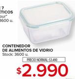 Oferta de Contenedor de alimentos de vidrio por $2990 en Carrefour Maxi