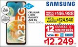 Oferta de Celular libre Samsung Galaxy A23 5G 4GB/128GB por $124940 en Carrefour Maxi
