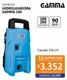 Oferta de Hidrolavadora Gamma 100 Blue Line 1200W - G2508AR por $23999 en Cetrogar