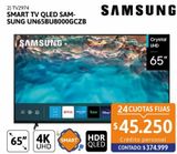 Oferta de Smart TV LED 65" Samsung UN65BU8000GCZB 4K UHD por $374999 en Cetrogar