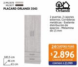 Oferta de Placard Orlandi 3545 Venecia por $23999 en Cetrogar