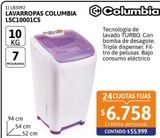 Oferta de Lavarropas LSC10001CS 10kg con bomba Columbia por $55999 en Cetrogar
