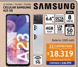 Oferta de Celular Samsung Galaxy A23 4/128GB 6.6" 5G Azul por $146999 en Cetrogar