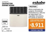 Oferta de Calefactor Eskabe SS 5000 GN Multigas por $63799 en Cetrogar
