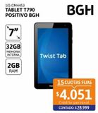 Oferta de Tablet T790 2GB 32GB 7" Positivo BGH por $28999 en Cetrogar