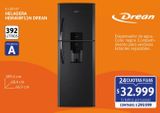 Oferta de Heladera con freezer HDR400F11N 392 lt negraDrean por $299999 en Cetrogar