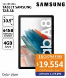 Oferta de Tablet Samsung Galaxy TAB A8 10.5'' 4GB 64GB silver por $139999 en Cetrogar
