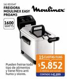 Oferta de Freidora EASY Pro AM3 1600W Moulinex por $41899 en Cetrogar