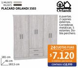 Oferta de Placard Orlandi 3505 Venecia por $58999 en Cetrogar