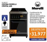 Oferta de Cocina Morelli CRISTAL 600 4 hornallas Con Encendido por $264999 en Cetrogar