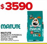 Oferta de Alimento para perros Matute 15kg por $3590 en Carrefour Maxi