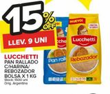 Oferta de Pan rallado c/harina/ rebozador Lucchetti x 1kg en Carrefour Maxi