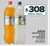 Oferta de Agua con sabor Carrefour s/ gas vs sabores x 2,25lt por $308 en Carrefour Maxi