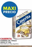 Oferta de Harina de trigo Caserita x 1kg en Carrefour Maxi