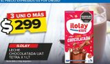 Oferta de Leche chocolatada Ilolay x 1L por $299 en Carrefour Maxi