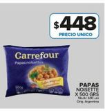 Oferta de Papas noisette Carrefour x 500g por $448 en Carrefour Maxi