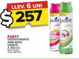 Oferta de Desodorante Poett ambiente aero varios x 360cc por $257 en Carrefour Maxi