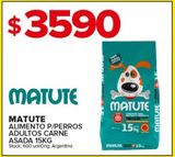 Oferta de Alimento para perros Matute carne asada x 15kg por $3590 en Carrefour Maxi