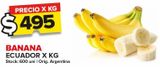 Oferta de Banana Ecuador x kg por $495 en Carrefour Maxi