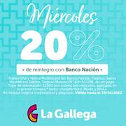 Oferta de La Gallega Supermercados | 20%  de reintegro | 11/3/2023 - 30/6/2023