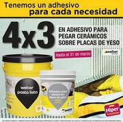 Oferta de Hipertehuelche | Oferta 4x3 adhesivos para cerámicos | 11/3/2023 - 31/3/2023