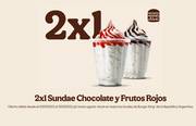 Oferta de 2x1 Sundae Chocolate y Frutos Rojos por 