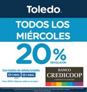 Oferta de Supermercados Toledo | 20% de devolución | 25/4/2023 - 30/6/2023