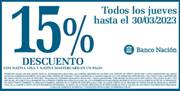Oferta de Maxiconsumo | 15% de descuento Bco. Nación | 28/2/2023 - 30/3/2023
