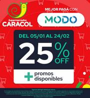 Oferta de Supermercados Caracol | 25% de reintegro en tus compras | 14/1/2023 - 24/2/2023