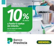 Oferta de Hendel | 10% de ahorro y hasta 6 Cuotas s/int. | 18/7/2022 - 31/12/2022